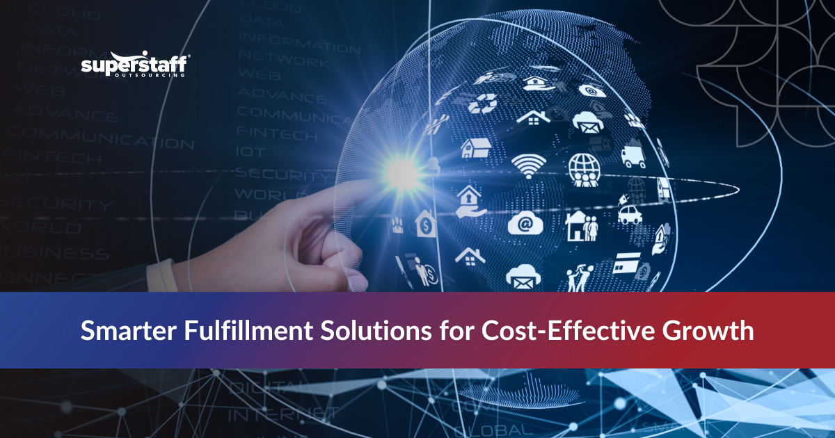 Warehouse team using outsourcing fulfillment to improve logistics efficiency and reduce costs.