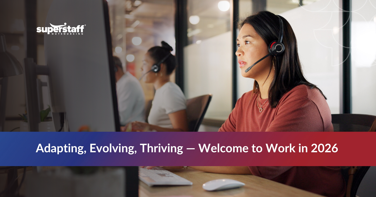 Team collaborating in a modern office representing the future of work 2026 with AI and hybrid models