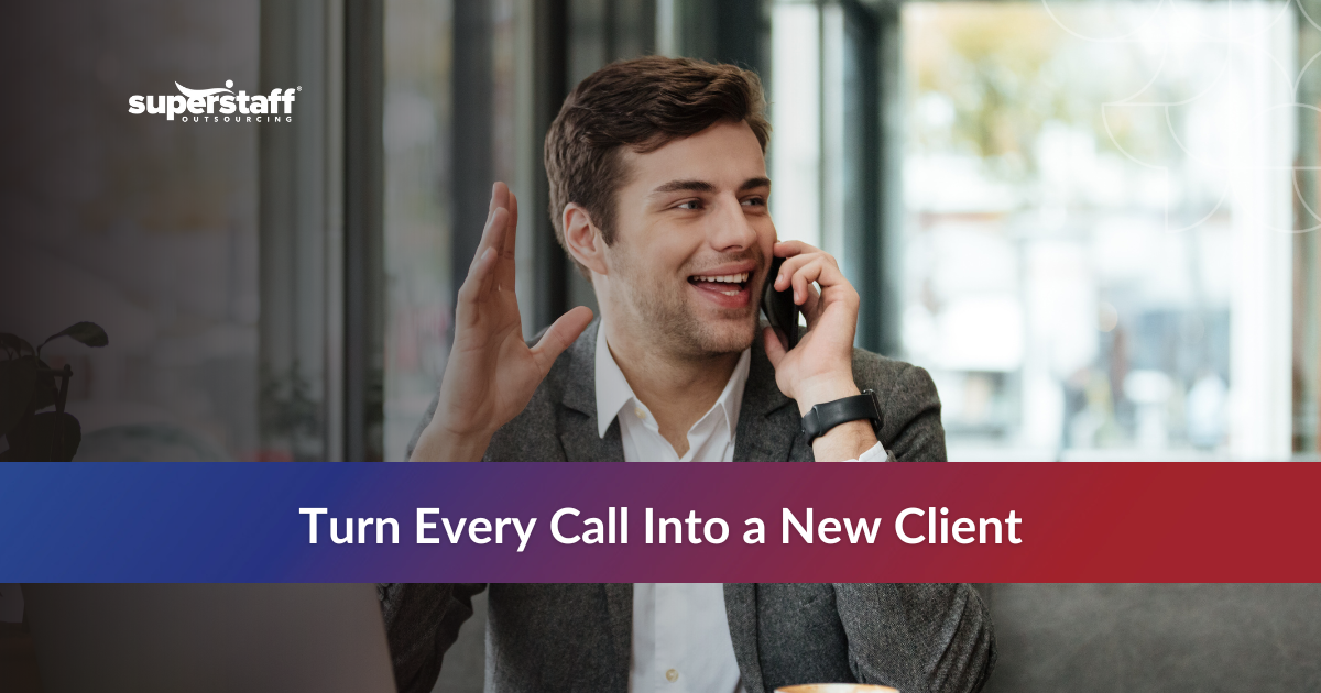 Legal intake services infographic showing client growth benefits with professional office background