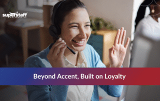 Colombian workforce talent team collaborating in a modern office setting