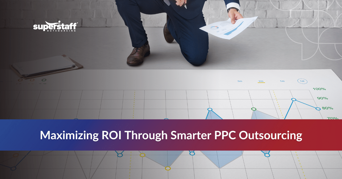 Business professionals discussing benefits of outsource PPC services for smarter ad results and cost-effective marketing strategies.