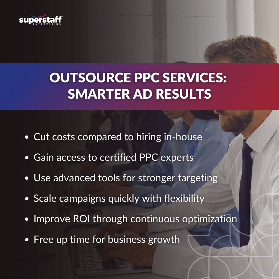 Outsource PPC _MI Business professionals discussing benefits of outsource PPC services for smarter ad results and cost-effective marketing strategies.