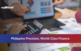 Team providing finance process outsourcing services in the Philippines