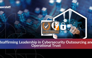 SuperStaff team supporting clients through cybersecurity outsourcing