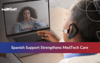 MedTech support agent working remotely, representing medical technology outsourcing