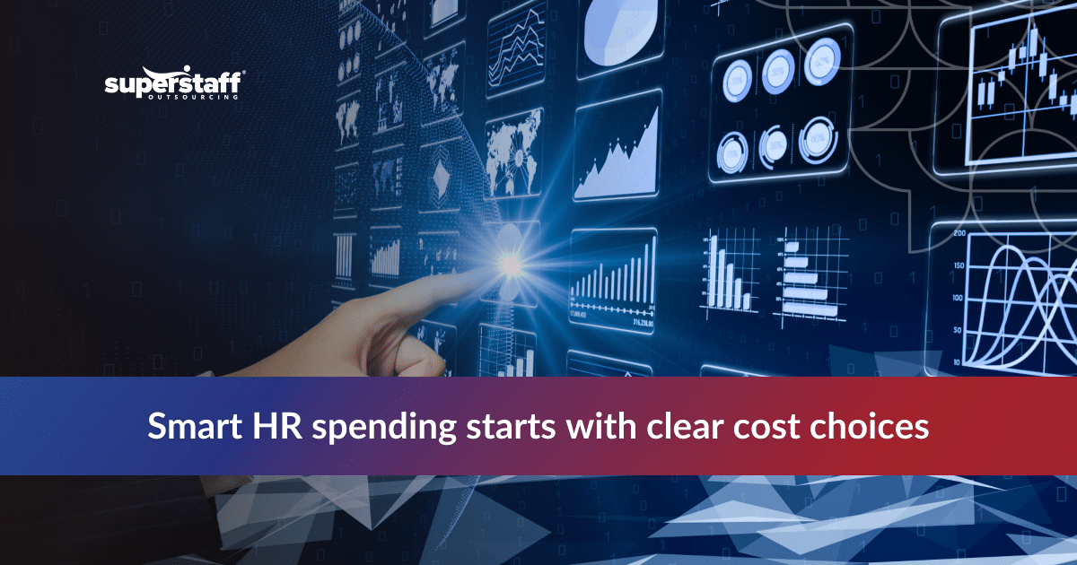 Cost of Outsourcing_Featured HR graphs comparing cost of outsourcing human resources and internal hiring