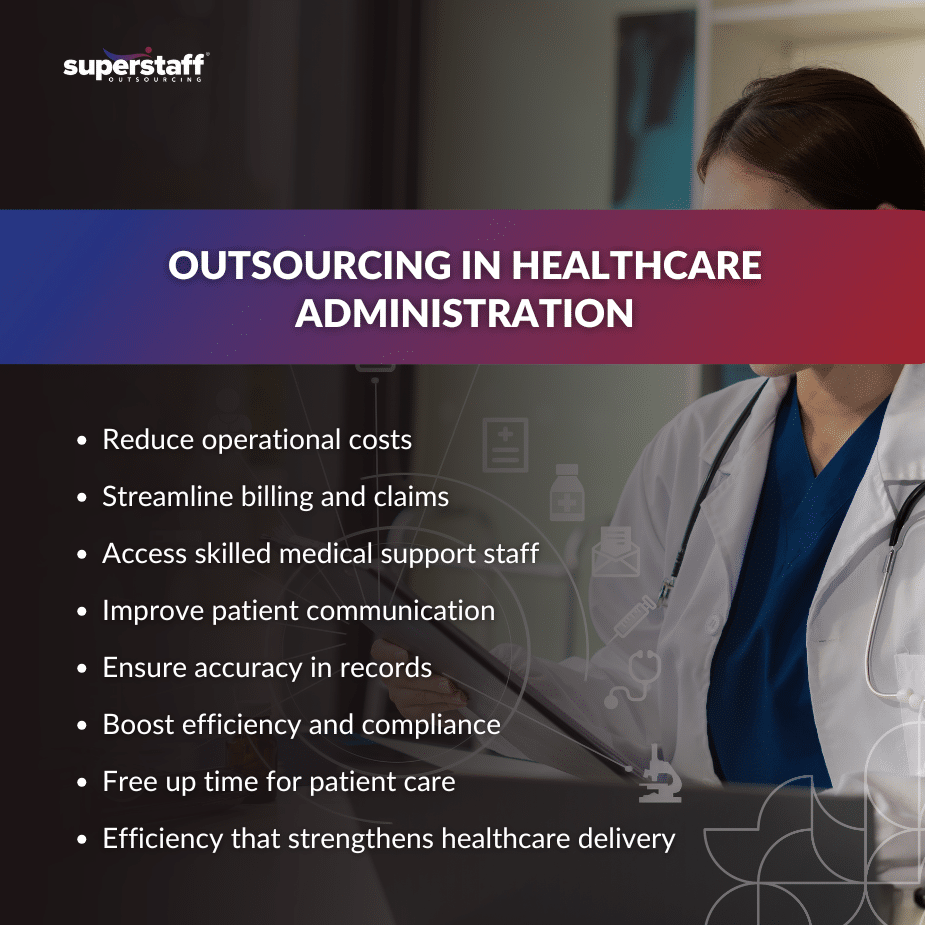 Healthcare Administration_MI Healthcare professionals discussing the benefits of outsourcing in healthcare administration