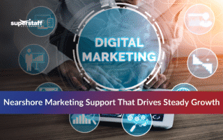 Team providing nearshore marketing support for SME growth