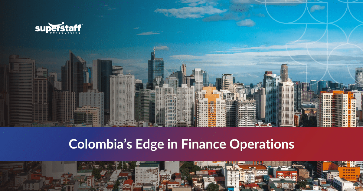 Modern cityscape of Colombia business district showcasing finance business services infrastructure