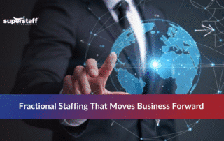 Business handshake representing fractional staffing partnerships for flexible workforce solutions