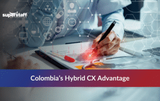 Customer service outsource team in Colombia providing support with blended automation and human interaction