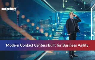 Team using cloud contact center solutions for customer support