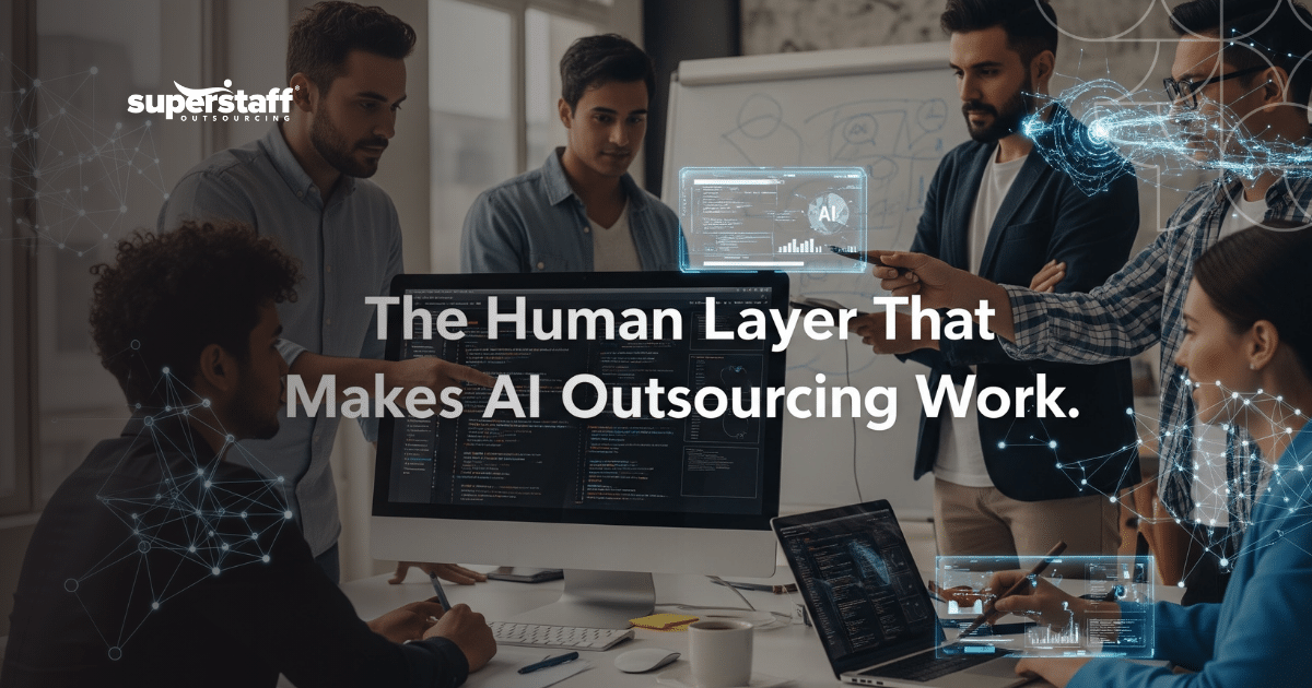 Human-in-the-loop workforce supporting AI outsourcing through data review and model training
