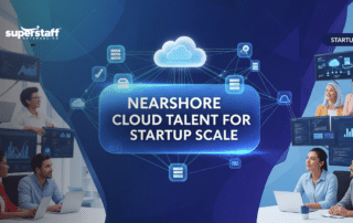 Cloud management outsourcing team in Colombia working on servers and cloud solutions