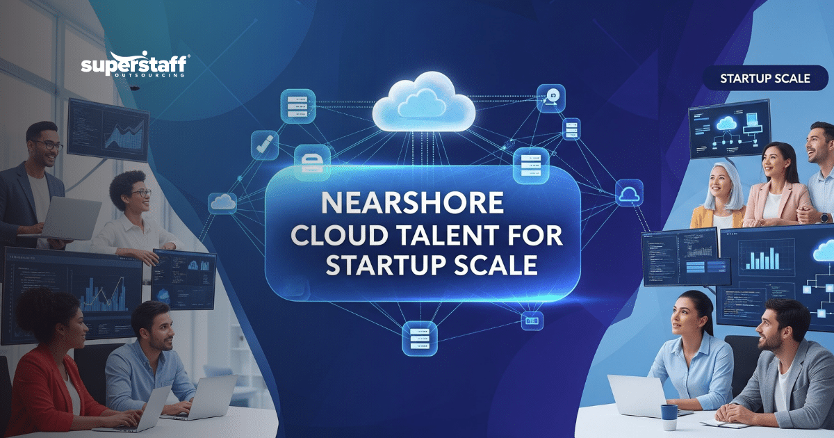 Cloud management outsourcing team in Colombia working on servers and cloud solutions