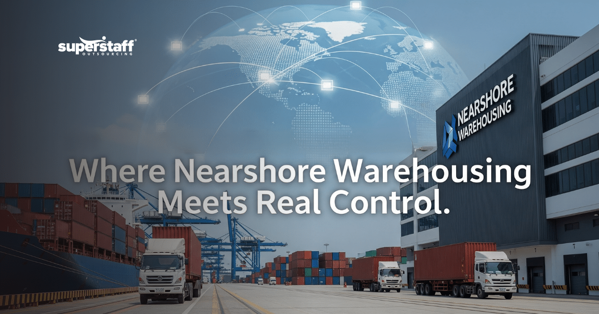 Colombian warehouse team handling logistics for outsourcing warehouse operations